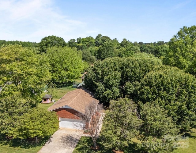 250 Log Barn Rd, Salisbury, NC 28146 - bird's eye view with a view of trees