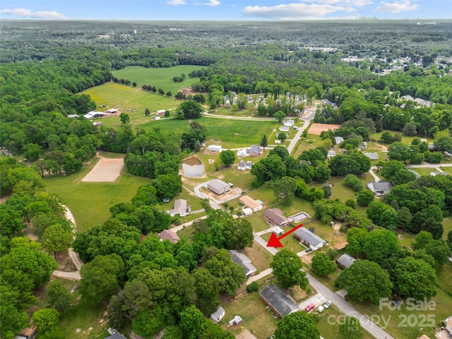 115 K M Murphy Rd, Gastonia, NC 28056 - birds eye view of property featuring a wooded view