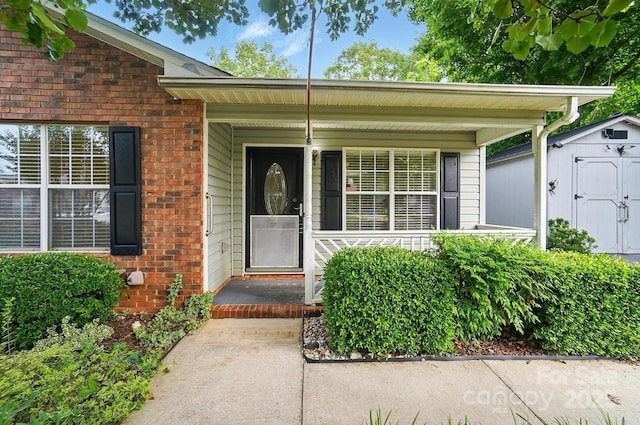 519 Jacobs Rdg, Fort Mill, SC 29715 - doorway to property with a porch and brick siding