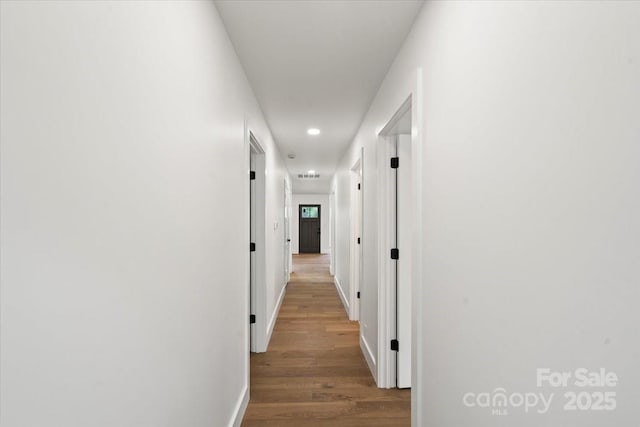 2429/2425 Ellen Ave, Charlotte, NC 28208 - corridor featuring recessed lighting, wood finished floors, visible vents, and baseboards