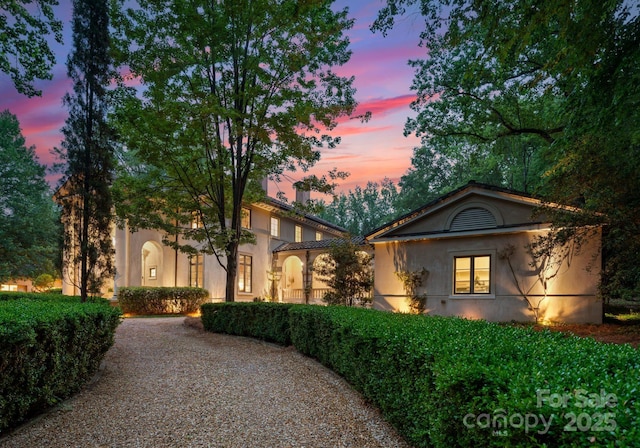 5030 Hardison Rd, Charlotte, NC 28226 - view of front of property featuring stucco siding