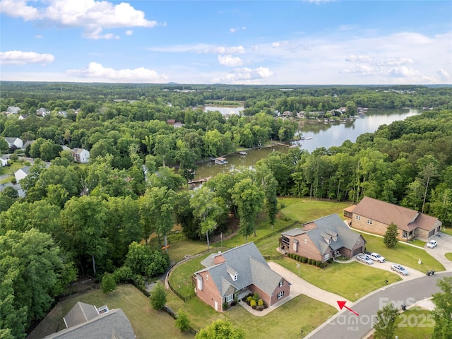 444 Snapdragon Dr, Clover, SC 29710 - aerial view of a nearby body of water and a forest