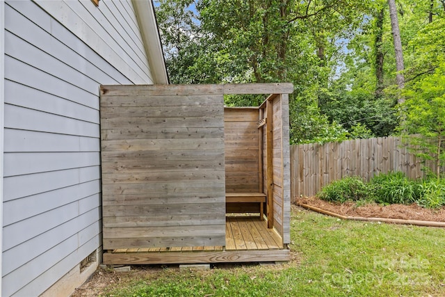 view of outbuilding