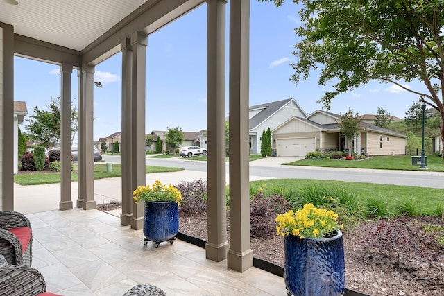 4902 Looking Glass Trl, Denver, NC 28037 - view of patio / terrace featuring a porch and a residential view
