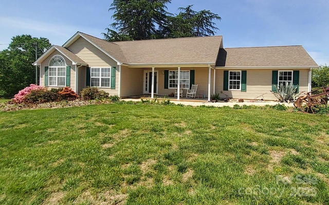 6454 Sain Milling Rd, Vale, NC 28168 - ranch-style house featuring a front yard