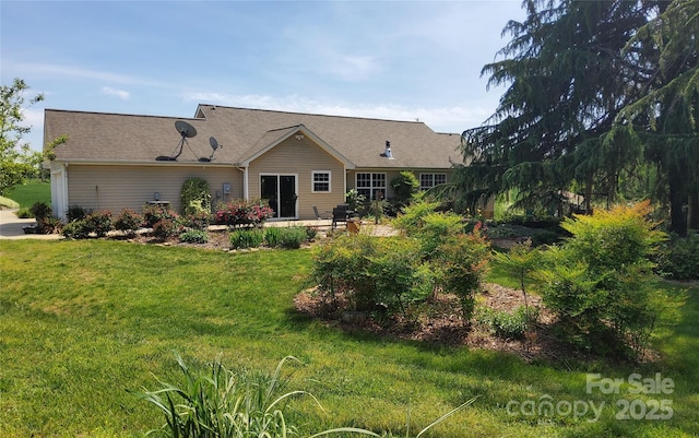 6454 Sain Milling Rd, Vale, NC 28168 - rear view of property featuring a patio area and a lawn