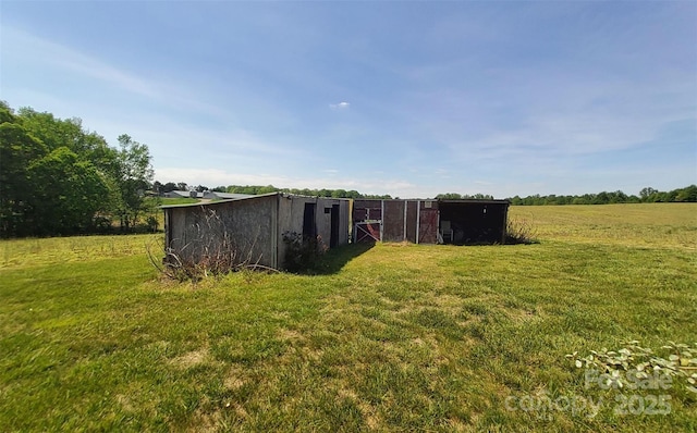 6454 Sain Milling Rd, Vale, NC 28168 - view of yard with a pole building and an outdoor structure