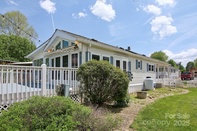 222 Pike Pt, Waynesville, NC 28785 - rear view of property with a deck