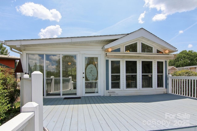 222 Pike Pt, Waynesville, NC 28785 - view of wooden deck