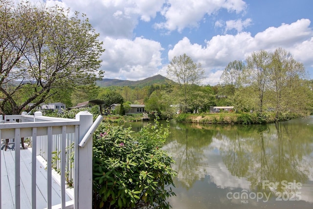 222 Pike Pt, Waynesville, NC 28785 - property view of water featuring a mountain view