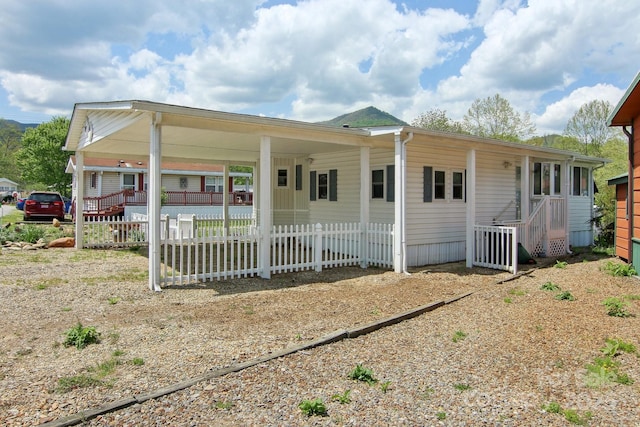 222 Pike Pt, Waynesville, NC 28785 - back of house featuring fence