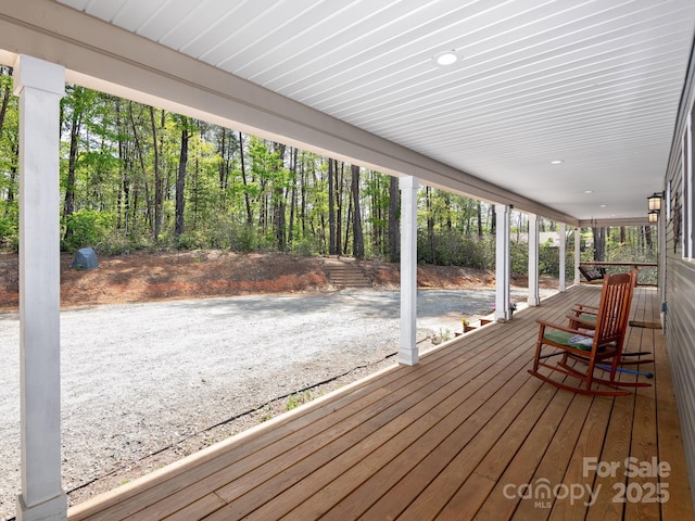 1810 Coopers Gap Rd, Mill Spring, NC 28756 - view of deck