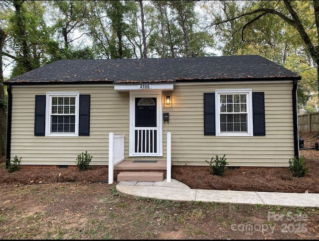 4100 Howie Cir, Charlotte, NC 28205 - view of front of property featuring crawl space