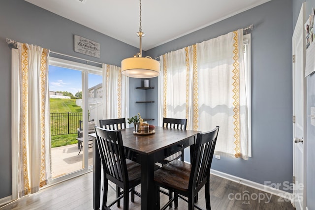 3828 Yorkshire Pl, Terrell, NC 28682 - dining room featuring wood finished floors and baseboards