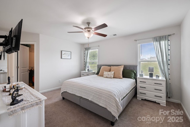 3828 Yorkshire Pl, Terrell, NC 28682 - bedroom with light colored carpet, multiple windows, and visible vents