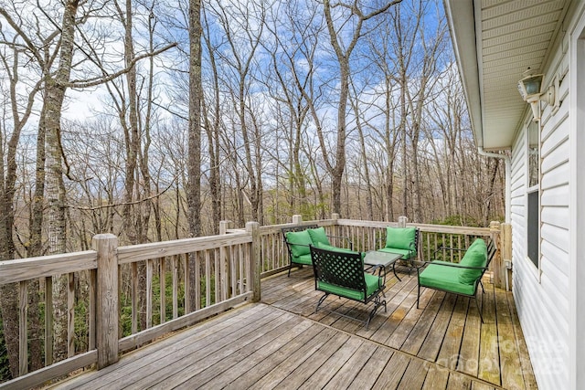 661 Old Chestnut Mountain Rd, Newland, NC 28657 - view of wooden deck