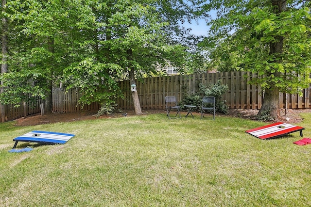 9305 Valley Rd, Charlotte, NC 28270 - view of yard featuring a fenced backyard