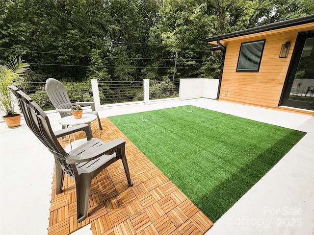 9305 Valley Rd, Charlotte, NC 28270 - view of yard with a patio area