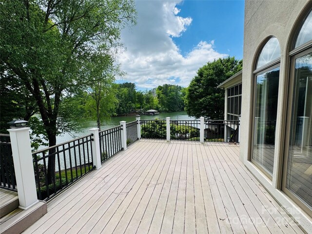 255 Charlotte Ann Ln, Hickory, NC 28601 - deck featuring a water view