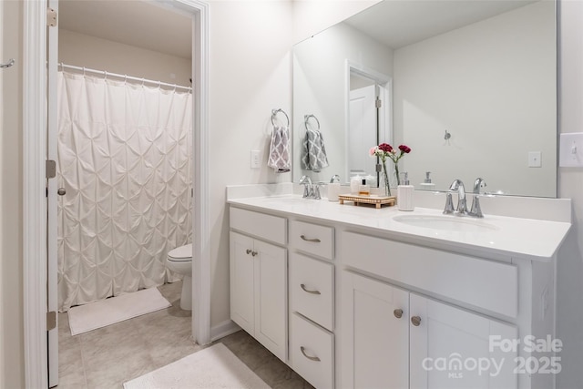 115 Haddonsfield Dr, Mooresville, NC 28115 - full bath with double vanity, a sink, a shower with shower curtain, and toilet