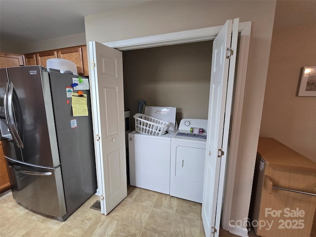 615 Tremont St, Troy, NC 27371 - laundry area featuring separate washer and dryer and laundry area