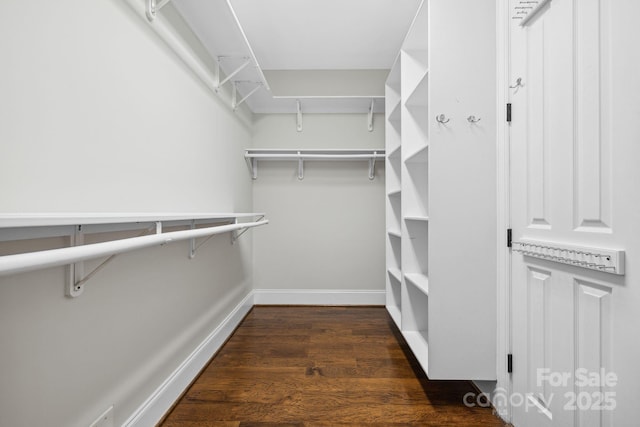 18730 Floyd Ct, Davidson, NC 28036 - walk in closet with dark wood-style floors