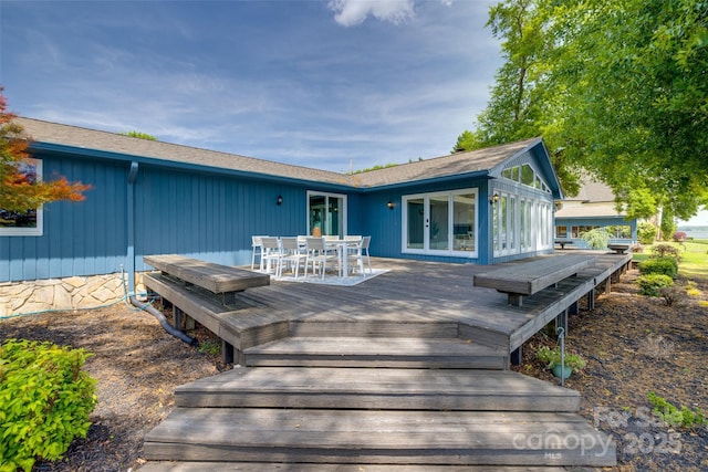 5200 Masons Ferry Rd, Clover, SC 29710 - back of house with outdoor dining area and a deck