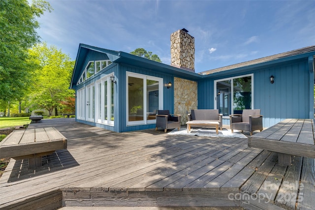 5200 Masons Ferry Rd, Clover, SC 29710 - deck with an outdoor hangout area