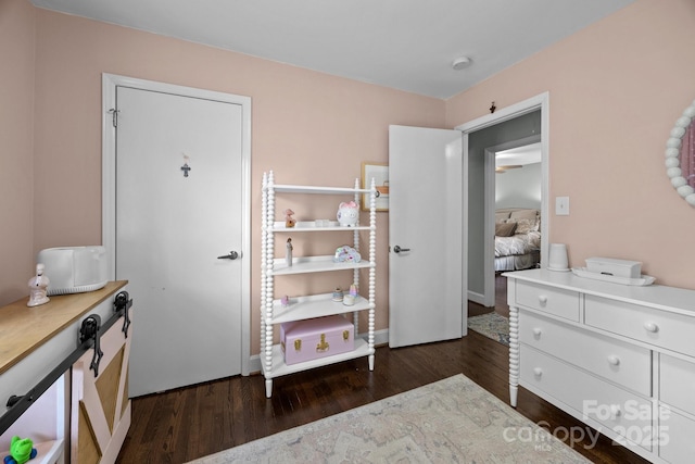 2100 Shadyview Dr, Charlotte, NC 28210 - bedroom with dark wood finished floors