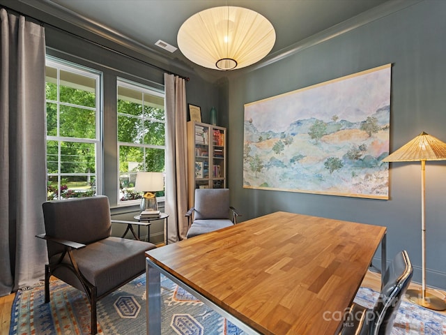1614 Brook Rd, Charlotte, NC 28205 - office area with visible vents and baseboards