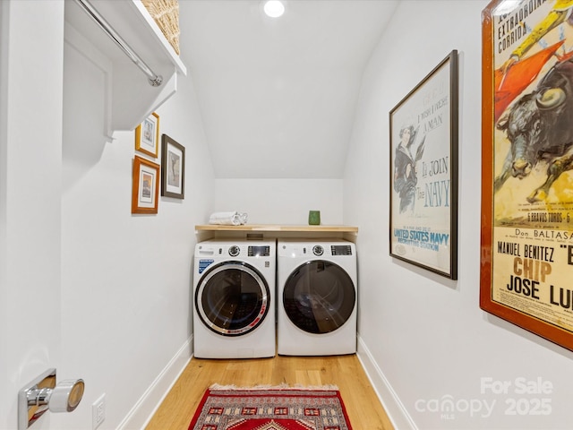 1614 Brook Rd, Charlotte, NC 28205 - washroom with independent washer and dryer, wood finished floors, baseboards, and laundry area