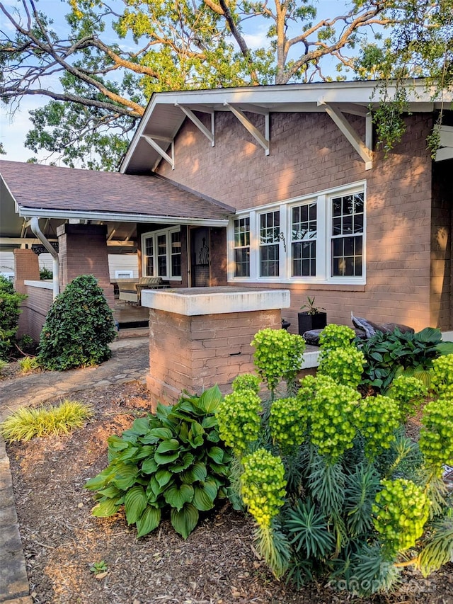 311 W Union St, Morganton, NC 28655 - back of property with brick siding
