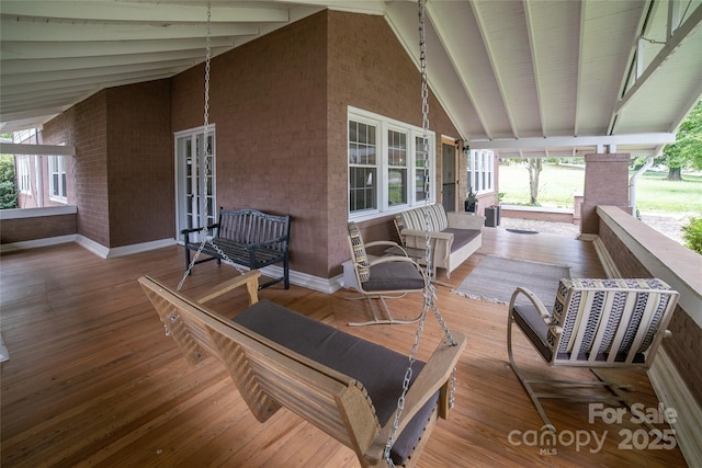 311 W Union St, Morganton, NC 28655 - wooden terrace featuring a porch