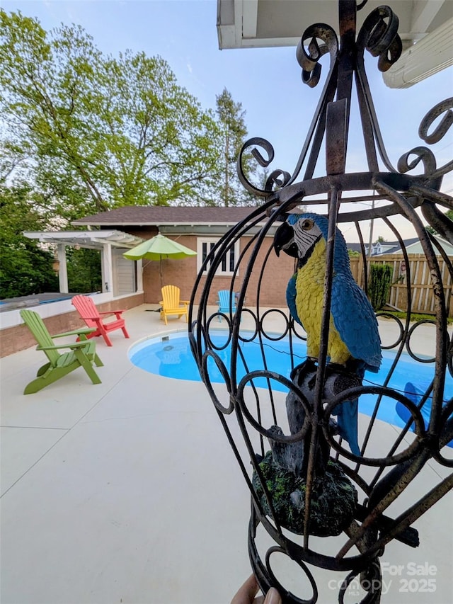 311 W Union St, Morganton, NC 28655 - outdoor pool featuring a patio area and fence