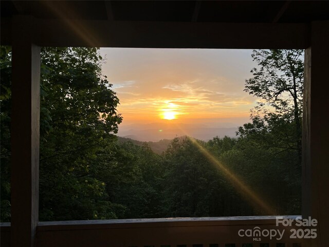 view of nature at dusk