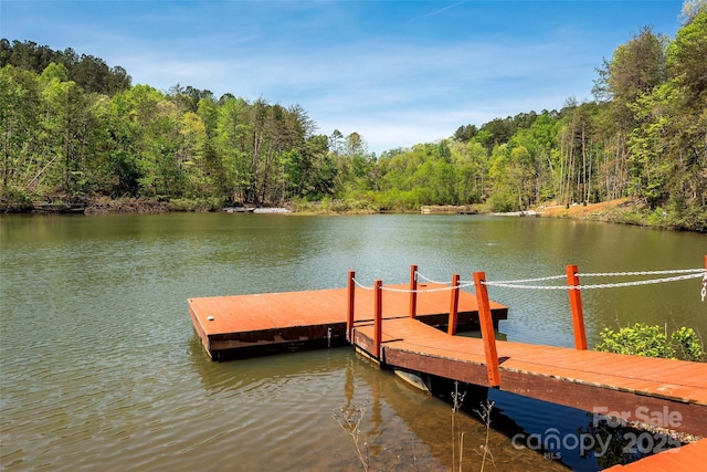 3110 Mentink Way, Nebo, NC 28761 - dock with a forest view and a water view