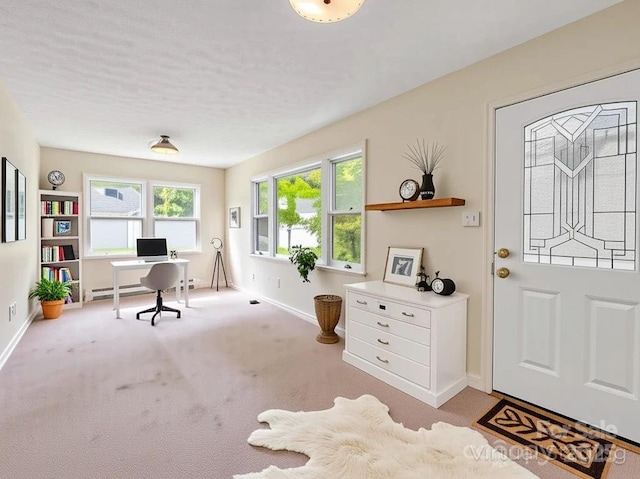 125 Snug Harbor Cir, Lake Lure, NC 28746 - interior space with carpet, a textured ceiling, and baseboards