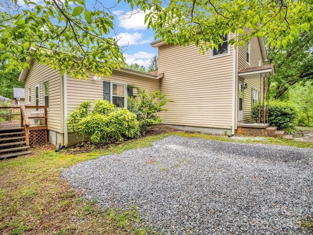 125 Snug Harbor Cir, Lake Lure, NC 28746 - view of home's exterior featuring a wooden deck