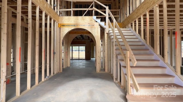 3030 Brookridge Ln, Charlotte, NC 28211 - staircase featuring arched walkways
