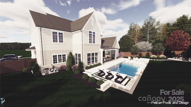 3030 Brookridge Ln, Charlotte, NC 28211 - back of house featuring a patio area