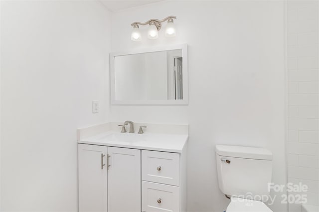 555 Pryor St, Chester, SC 29706 - bathroom with vanity and toilet