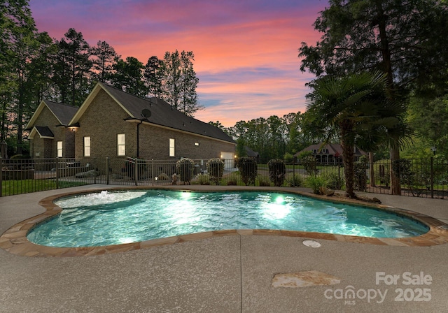 860 Arrow Point Ln, Davidson, NC 28036 - view of pool featuring fence, a fenced in pool, and a patio area