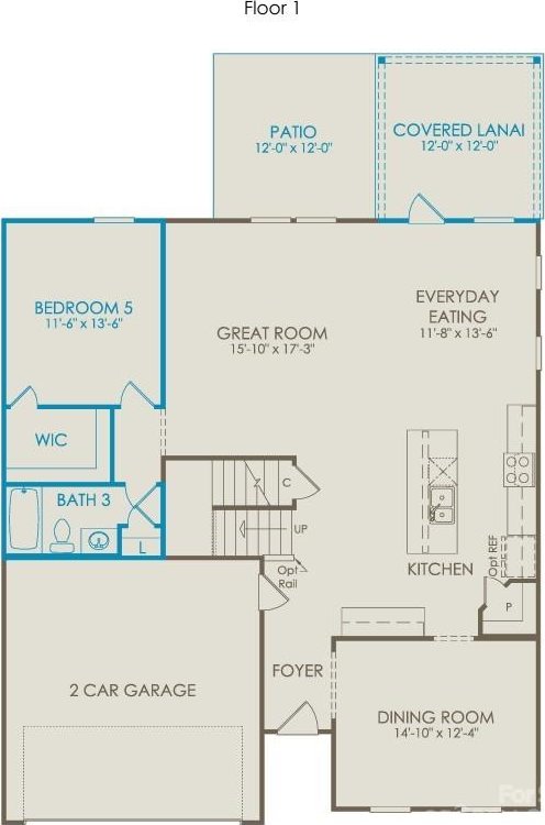 12017 Grinstead Ln Unit 301, Charlotte, NC 28278 - room layout