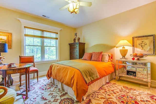 3400 Baucom Manor Rd, Monroe, NC 28110 - bedroom featuring baseboards and ceiling fan