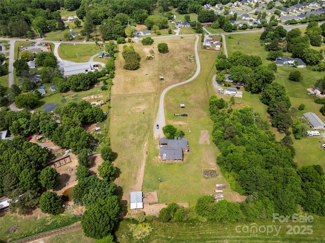 aerial view of property's location
