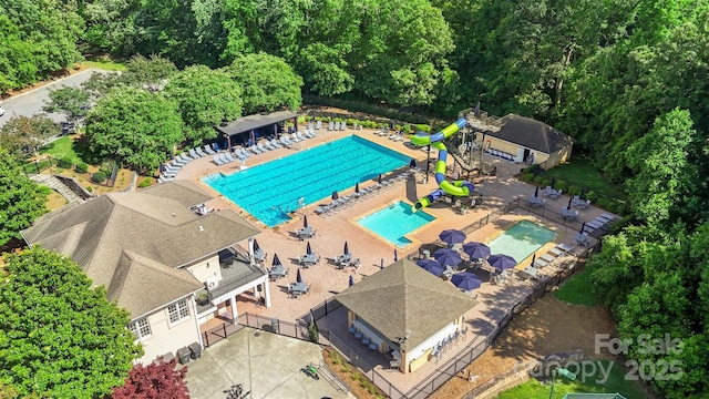 1004 Berwick Ct, Waxhaw, NC 28173 - bird's eye view of a pool area