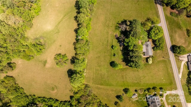 drone / aerial view with a rural view