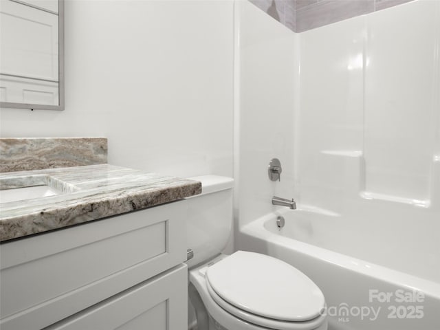23 Heartleaf Cir, Arden, NC 28704 - bathroom with toilet, vanity, and shower / tub combination