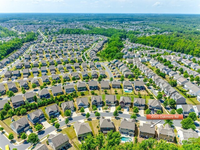 birds eye view of property featuring a residential view