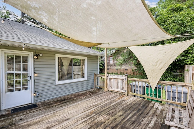 6412 Old Meadow Rd, Charlotte, NC 28227 - view of wooden terrace